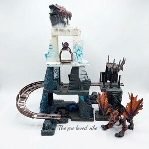 MEGA BLOKS Fire & Ice Dragons 9858 Dragon Mountain Incomplete Not Tested